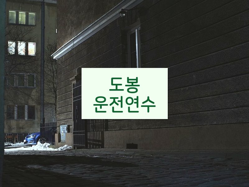 도봉운전연수 후기