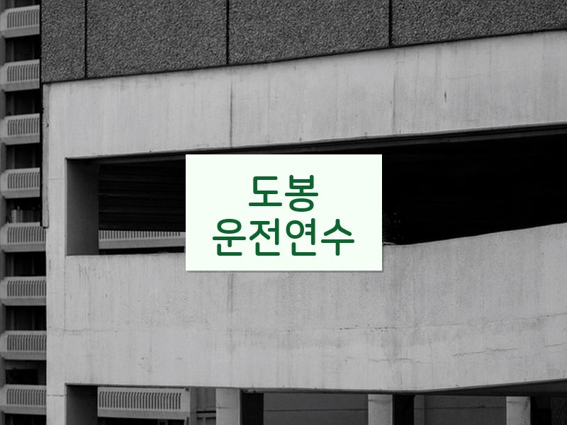 도봉운전연수 후기