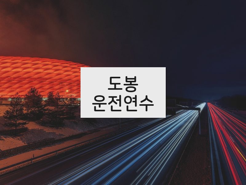 도봉운전연수 후기