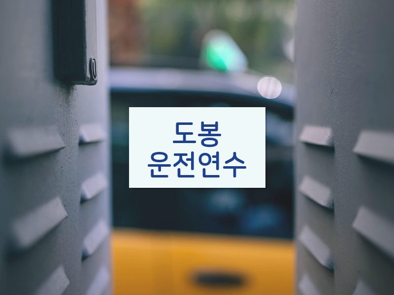도봉운전연수 후기