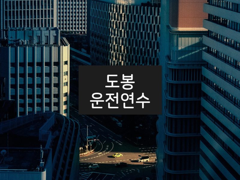 도봉운전연수 후기