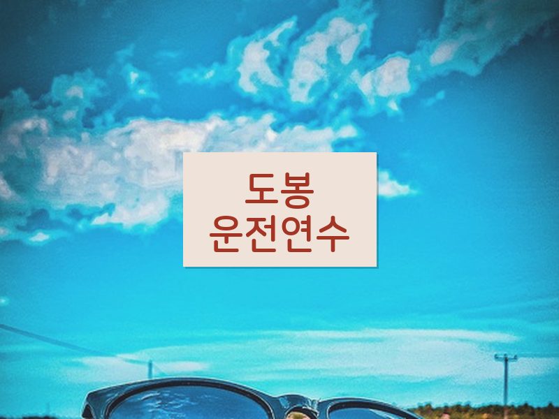 도봉운전연수 후기