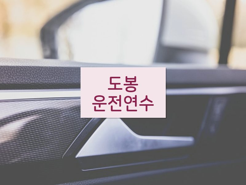 도봉운전연수 후기