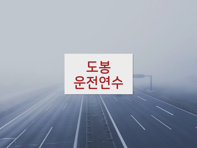 도봉운전연수 후기
