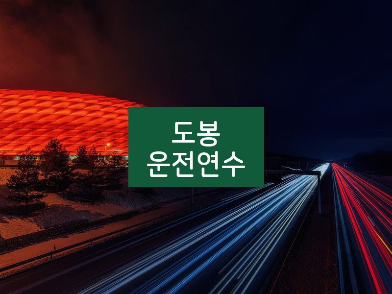 도봉운전연수 후기