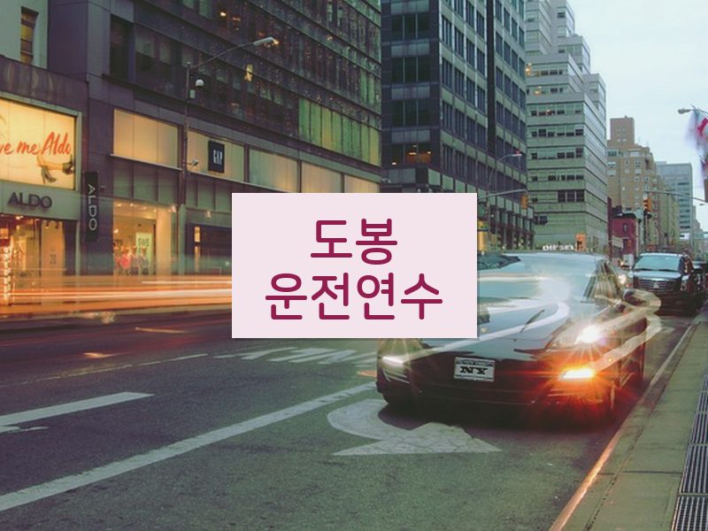 도봉운전연수 후기