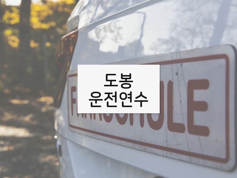 도봉운전연수 후기