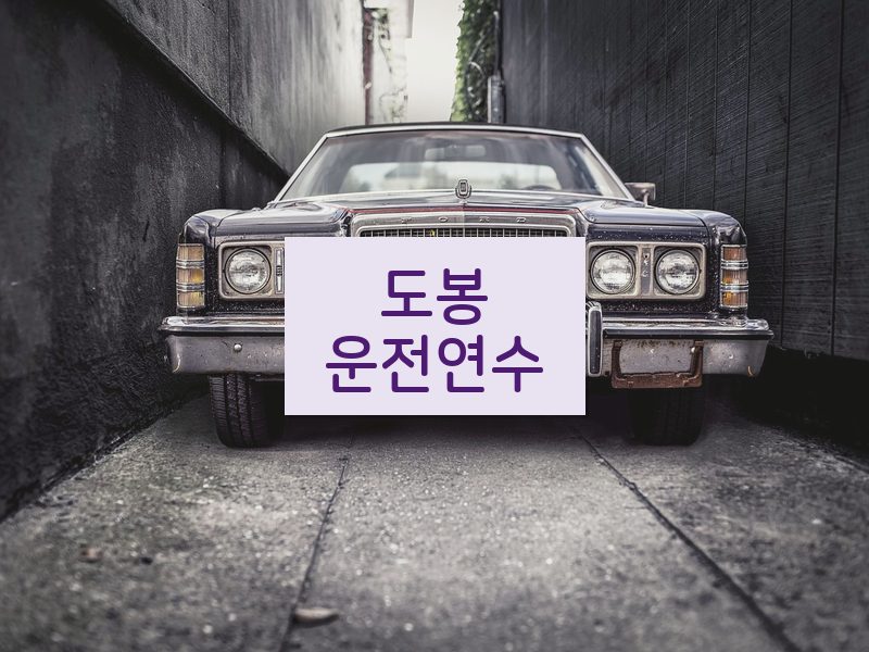 도봉운전연수 후기