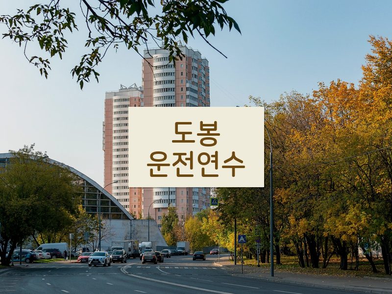 도봉운전연수 후기