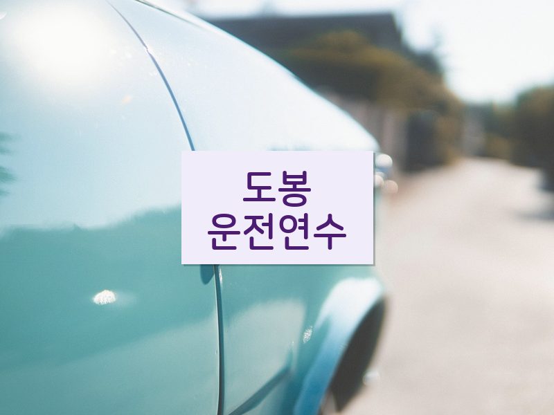 도봉운전연수 후기