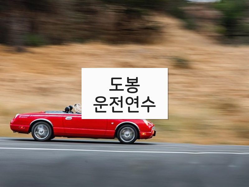 도봉운전연수 후기