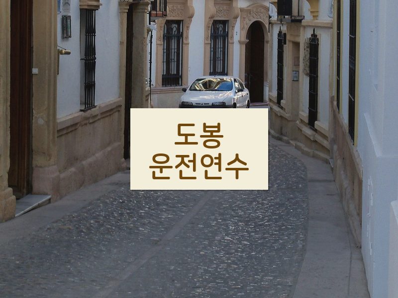 도봉운전연수 후기