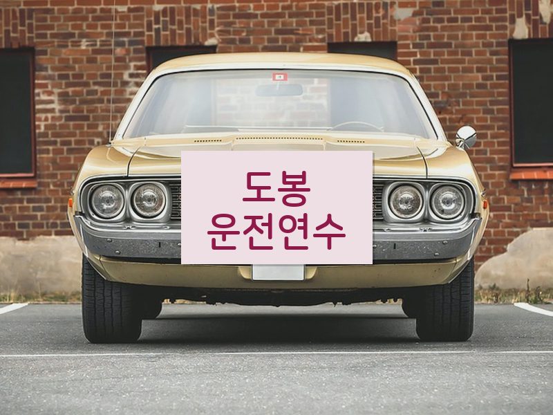 도봉운전연수 후기