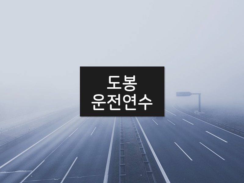 도봉운전연수 후기