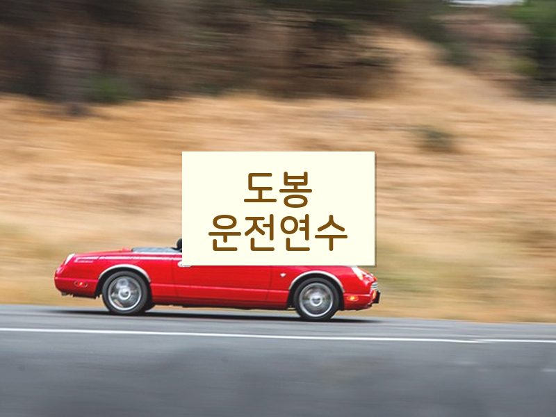 도봉운전연수 후기