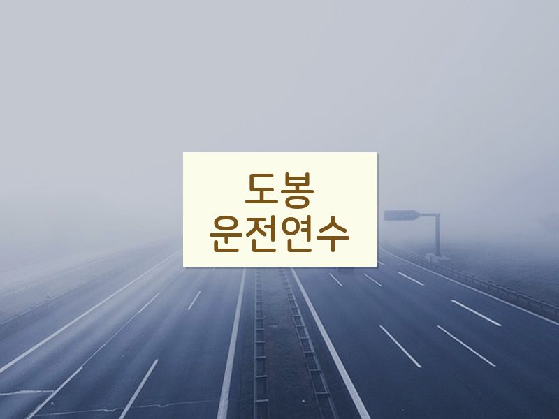 도봉운전연수 후기