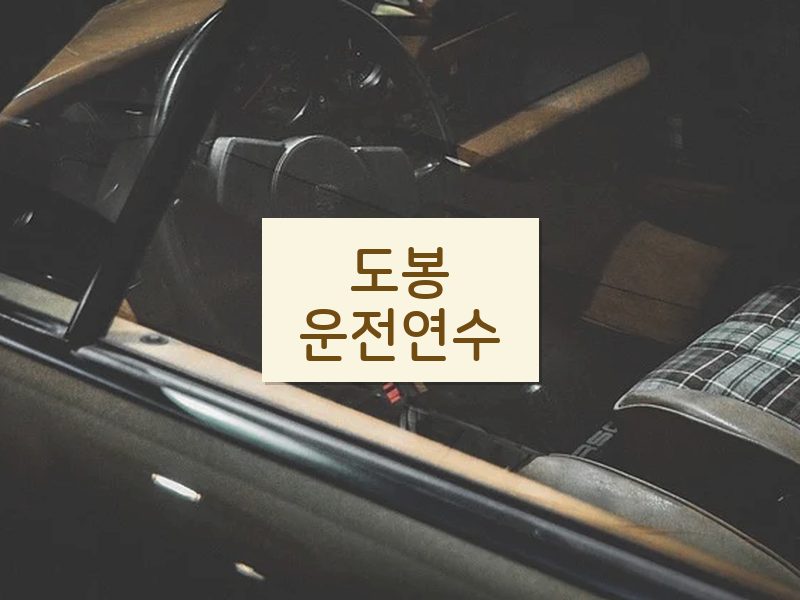 도봉운전연수 후기