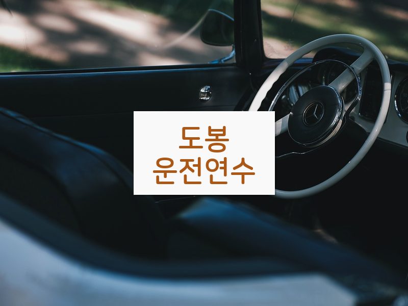 도봉운전연수 후기