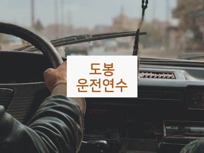 도봉운전연수 후기