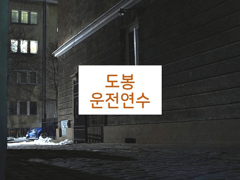 도봉운전연수 후기