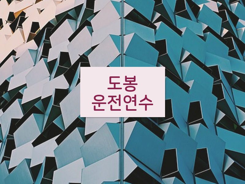 도봉운전연수 후기