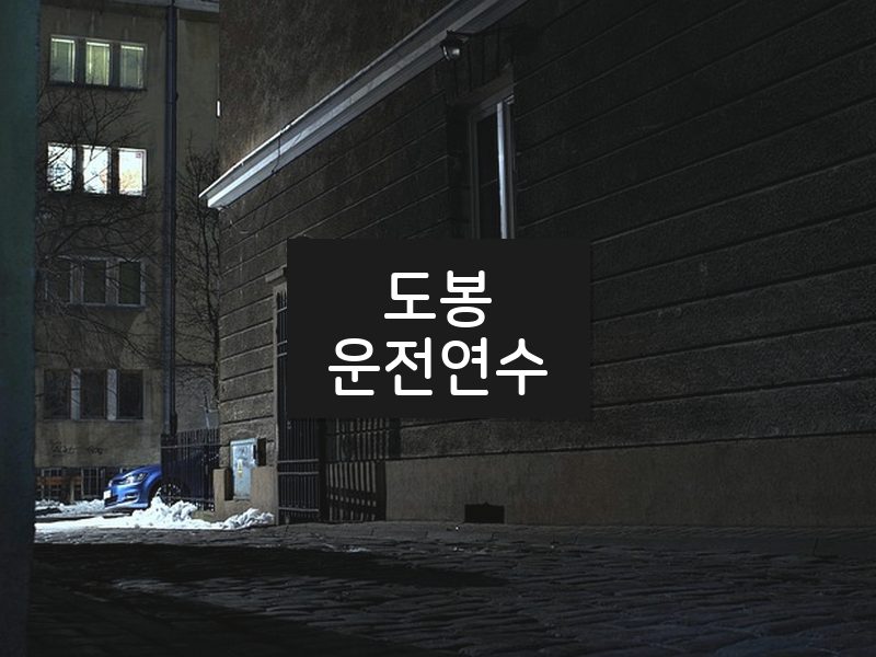 도봉운전연수 후기