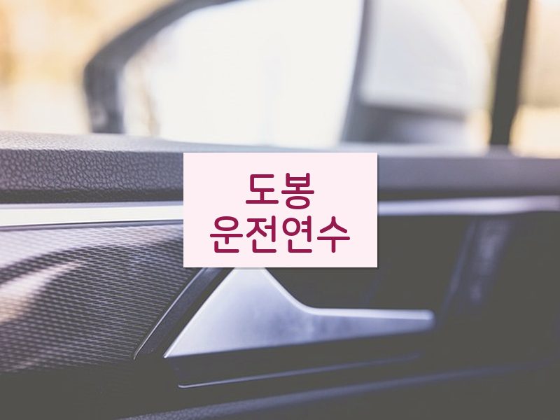 도봉운전연수 후기