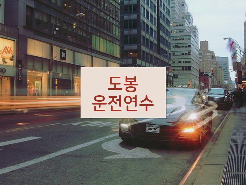 도봉운전연수 후기