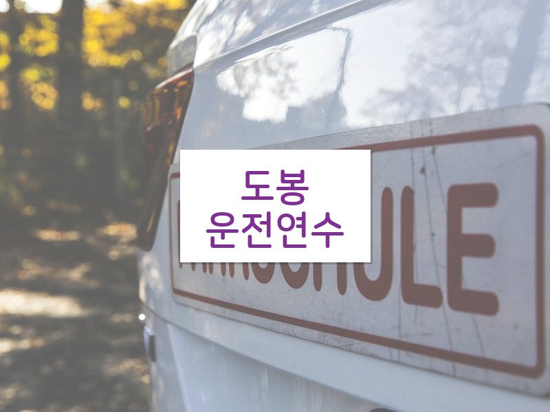 도봉운전연수 후기