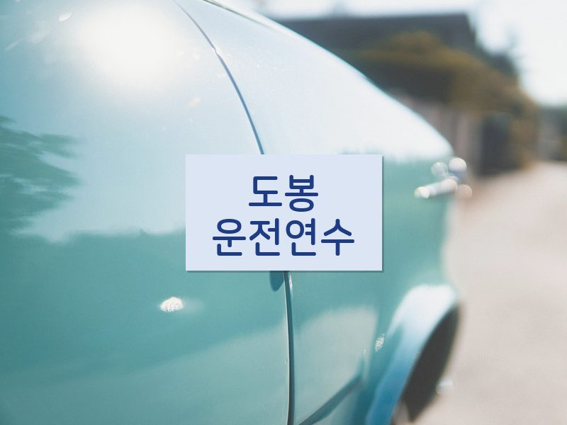 도봉운전연수 후기