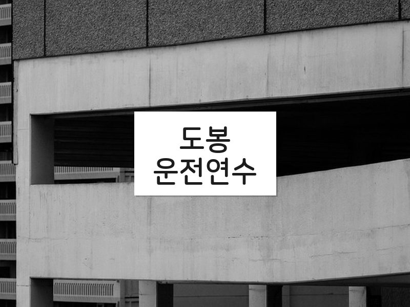 도봉운전연수 후기