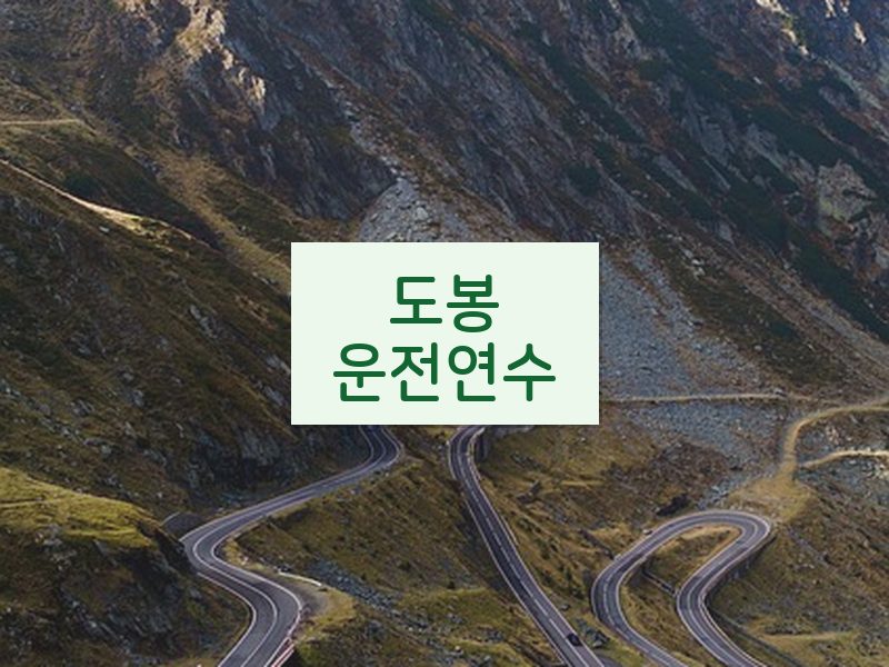 도봉운전연수 후기