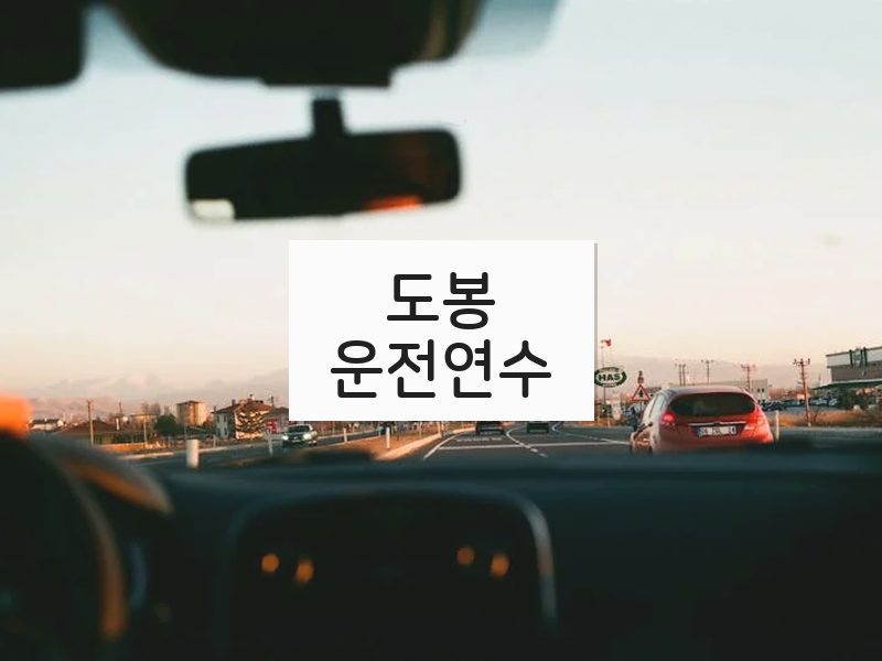 도봉운전연수 후기