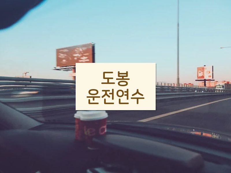 도봉운전연수 후기