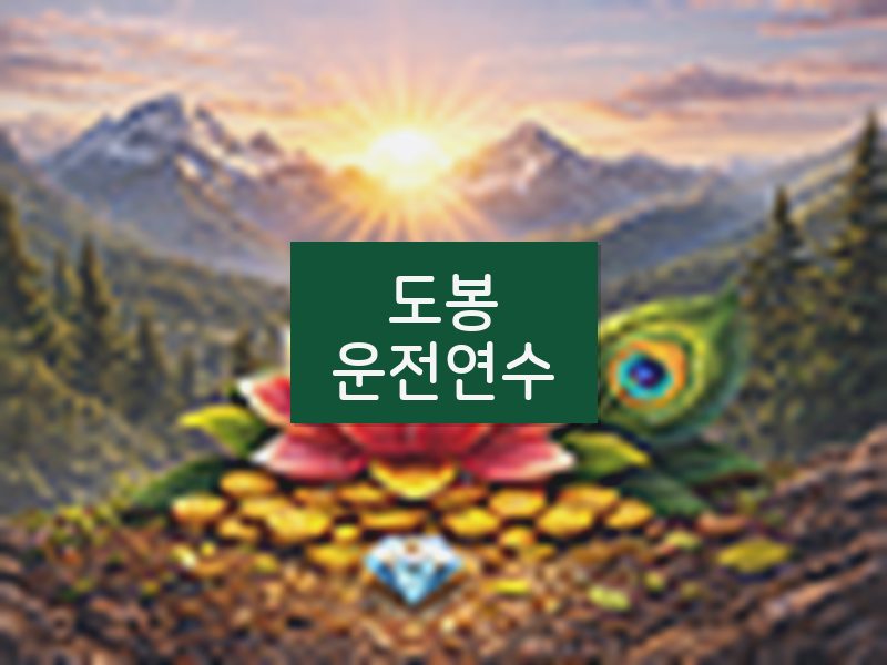 도봉운전연수 후기