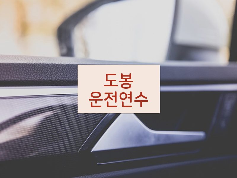 도봉운전연수 후기