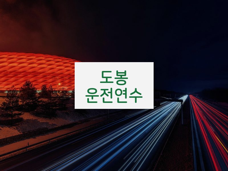도봉운전연수 후기