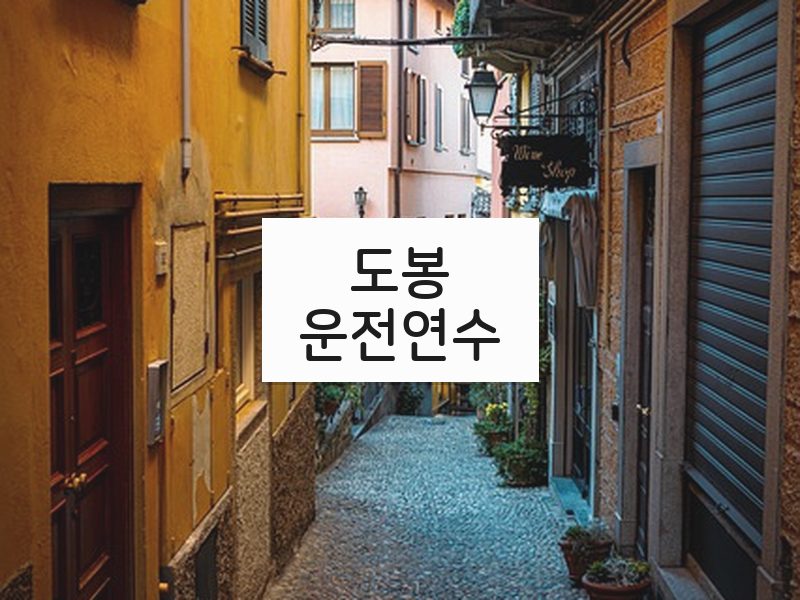 도봉운전연수 후기